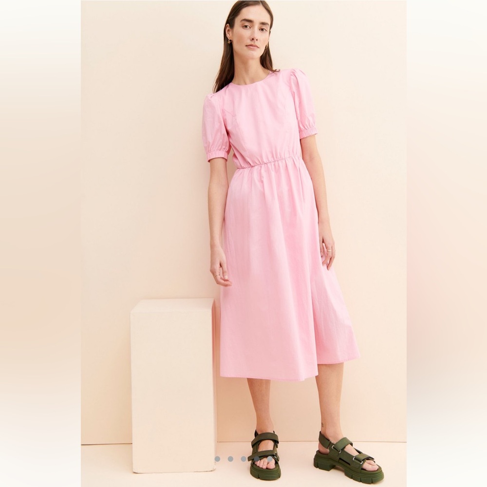 Poplin Midi Dress